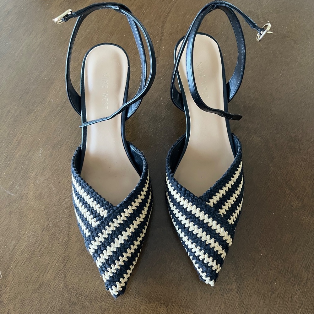 Nine West Woven Kitten Heels - Picture 3 of 5